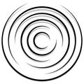 Concentric random circles with dynamic lines. Circular spiral, s