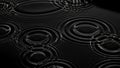 Concentric Ripples on Dark Water Surface Creating Abstract Circular Patterns and Light Reflections Keywords: water Royalty Free Stock Photo