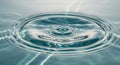 Concentric ripples spread across the surface Royalty Free Stock Photo