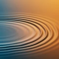 Concentric ripples spread across a surface, creating a smooth, wave-like pattern. The Royalty Free Stock Photo
