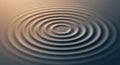 Concentric ripples on a water surface create a soothing pattern. The ripples are evenl Royalty Free Stock Photo