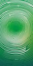 Concentric Shapes in White and Green