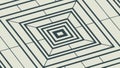 Concentric Square Geometric Pattern, Abstract, vector design Generative AI Royalty Free Stock Photo
