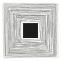 Concentric square lines. Geometric abstract pattern. Black white Vector texture. Visual optical effect. Royalty Free Stock Photo