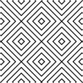 Concentric Squares, black and white, seamless pattern