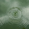 Concentric water ripples spread outward from Royalty Free Stock Photo