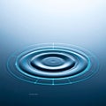 Concentric Waves of Digital Information Royalty Free Stock Photo