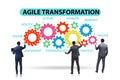 Concept of agile transformaion and reorganisation Royalty Free Stock Photo