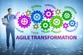 Concept of agile transformaion and reorganisation Royalty Free Stock Photo