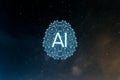 Concept AIArtificial Intelligence. Neural networks, machine and deep learning