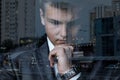 Concept of analytics and brainstorming business