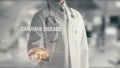 Doctor holding in hand Canavan Disease Royalty Free Stock Photo