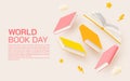 Concept art of book for celebrate world book day