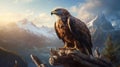 Concept Art: Majestic Eagle Poll Overlooking Norwegian Mountains