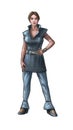 Concept Art Science Fiction Illustration of Woman in Futuristic Clothing Design