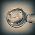 Concept of artificial insemination or fertility treatment. Image