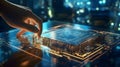 The concept of artificial intelligence is continually evolving, and one of its key components is the brain-like processor CPU. Royalty Free Stock Photo