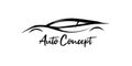 Auto Concept sports car silhouette Royalty Free Stock Photo