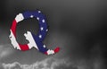 Q Anon deep state conspiracy concept Royalty Free Stock Photo