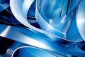 Futuristic Wave Line Background Blue Concept Texture Illustration Light Abstraction Digital Design Modern Wallpaper