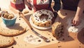 Baking Adventures Embracing National Chocolate Chip Cookie Day with an Illustrated Apron.AI Generated