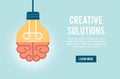 Concept banner for creative solution