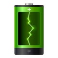 Concept battery power Royalty Free Stock Photo