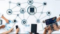 Big data network analysis and processing architecture Funnel Royalty Free Stock Photo