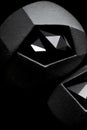 A Black And White Photo Of A Pair Of Diamonds. Generative AI