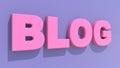 Concept of blog in various colors Royalty Free Stock Photo