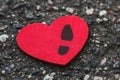 Concept of broken heart, infidelity and relationship breakup