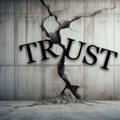 Concept in broken trust in Business Royalty Free Stock Photo