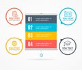 Concept of Business Infographic Option Banner Card. Vector Royalty Free Stock Photo