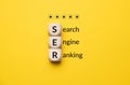 Concept business marketing acronym SER or Search Engine Ranking