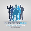 Concept businessman background