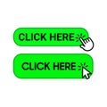 Click Here pointer Mouse cursor Computer Royalty Free Stock Photo