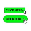 Click Here pointer Mouse cursor Computer Royalty Free Stock Photo