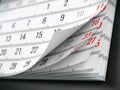 Concept of calendar, reminder, organizing
