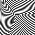 Optical Illusion triangle pattern background