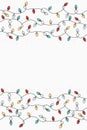 Concept of a Christmas background with lights. Vector Royalty Free Stock Photo