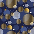 Concept circle planet seamless pattern.