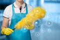 Concept cleaning services Royalty Free Stock Photo