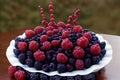 A Close Up Of A Plate Of Berries On A Table. Generative AI