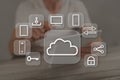 Concept of cloud computing Royalty Free Stock Photo