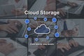 Concept of cloud storage Royalty Free Stock Photo