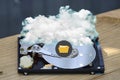The concept of cloud storage, online storage Royalty Free Stock Photo