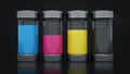 Concept cmyk print cartridge,