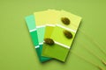 Concept of colors for design, color palettes, top view Royalty Free Stock Photo