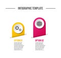 Concept of company timeline - business infograph. Vector