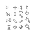 Mouse cursor arrow click pointer Royalty Free Stock Photo